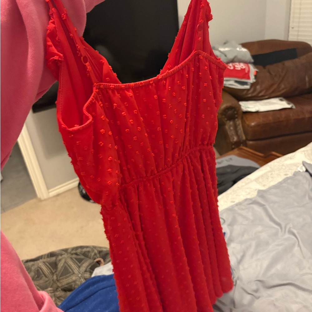 Chic Red Dress - Picture 3 of 3